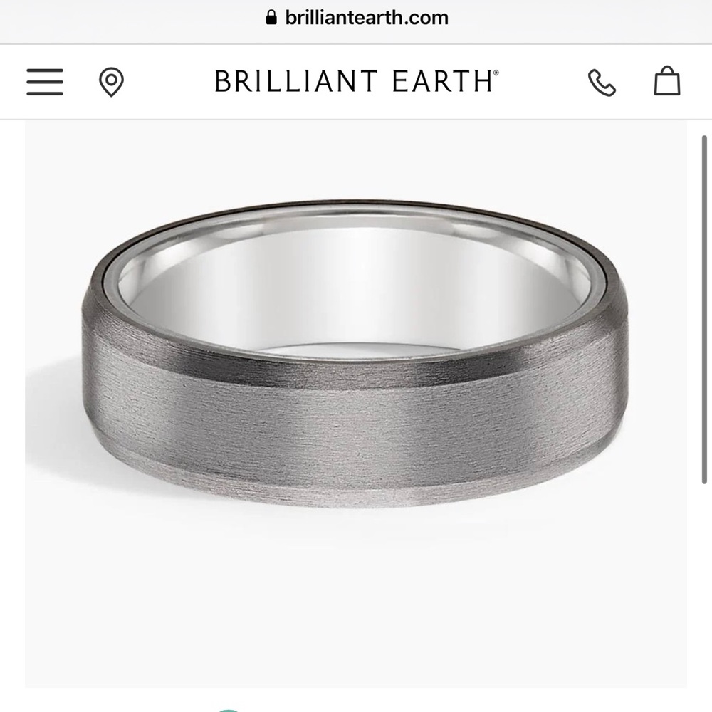 18K White Gold and Tantalum Endeavor Ring